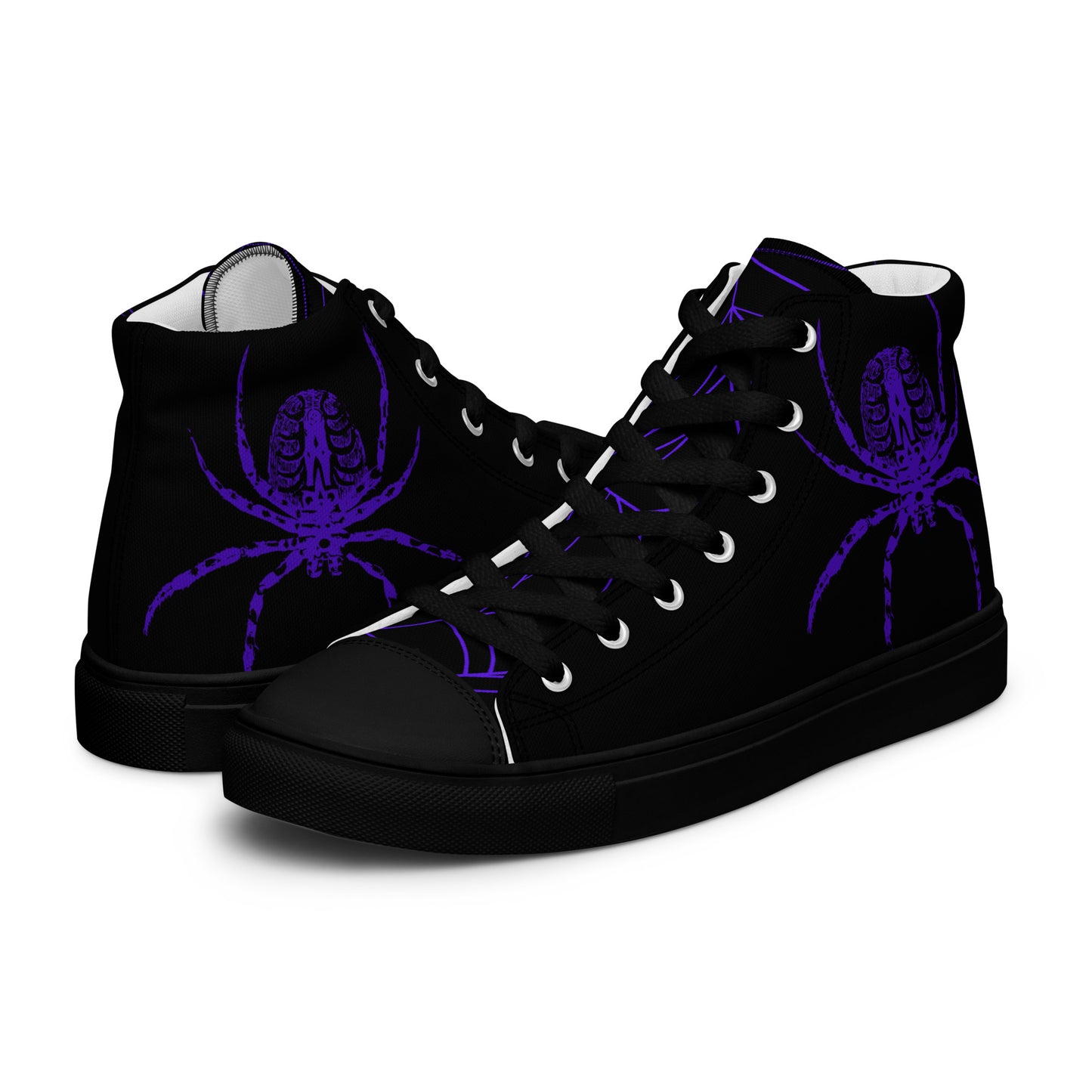 Men’s Indigo Web High Top Canvas Shoes