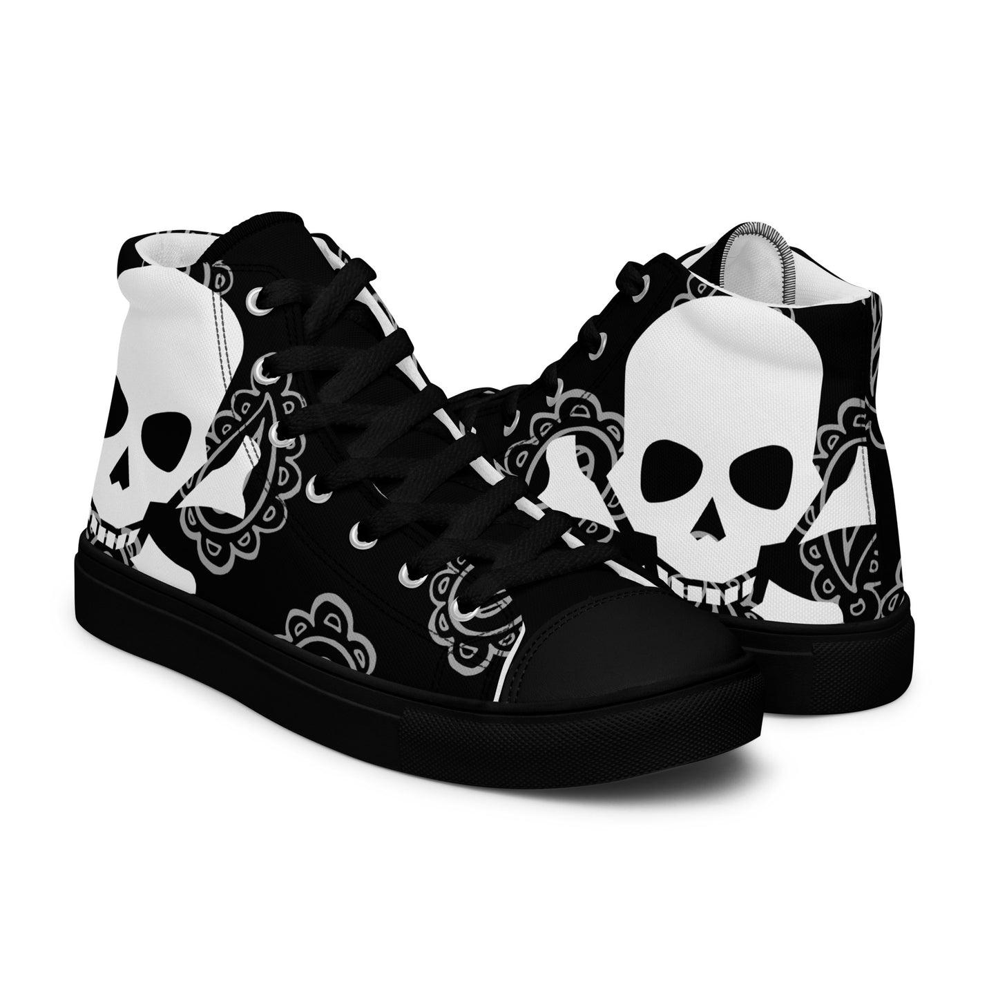 Men’s Dead Man Walking High Top Canvas Shoes