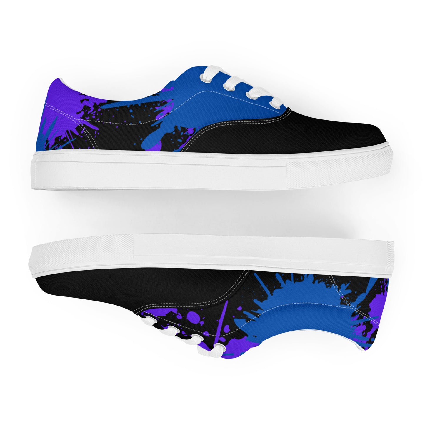 Men’s Dark Splash Lace-Up Canvas Shoes