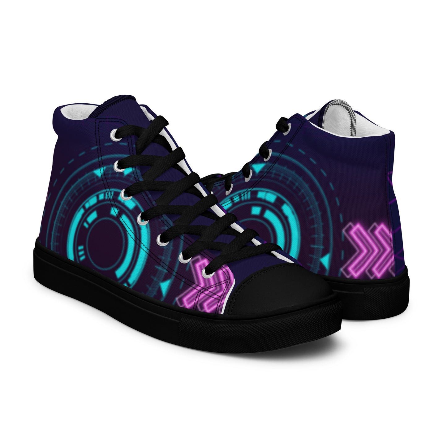 Women’s Futuristic High Top Canvas Shoes