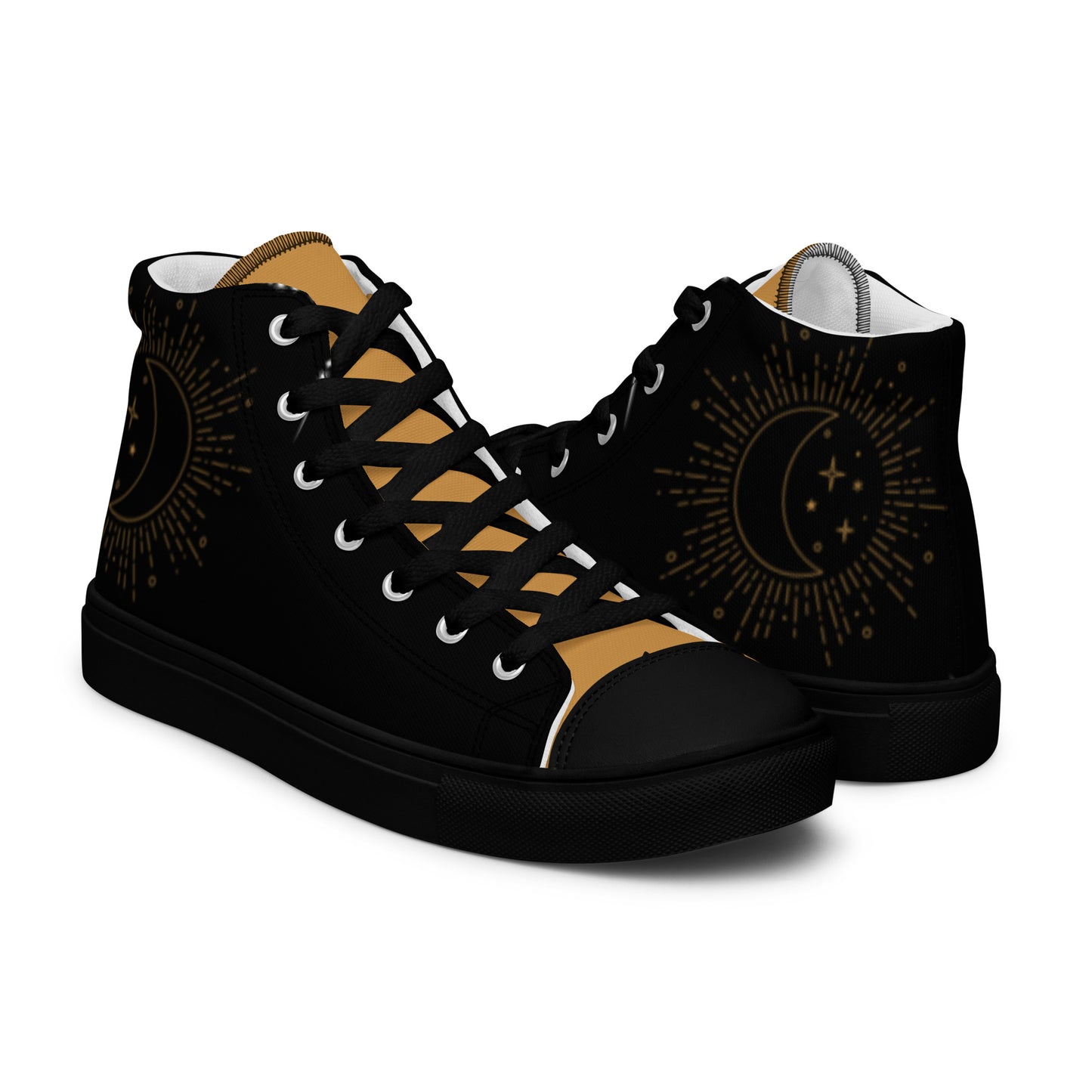 Women’s Moon Crystals High Top Canvas Shoes